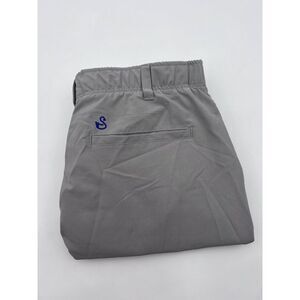 Swannies Pants 32 Golf Light Gray Cuffed Ankle Stretch Comfort Active Inseam 30"